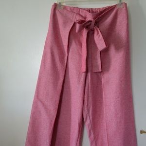Pants Culottes Size 4 ASOS RED WHITE   B02